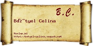Bátyel Celina névjegykártya